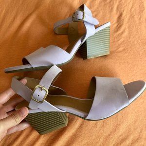 Lavender sandal heels